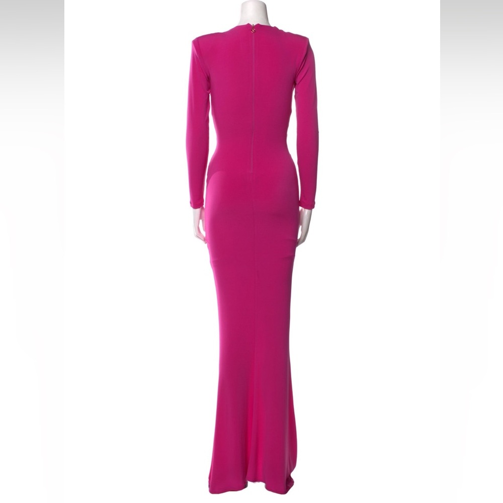Nookie Pink Ruched Long Sleeve Gown - Picture 3 of 9